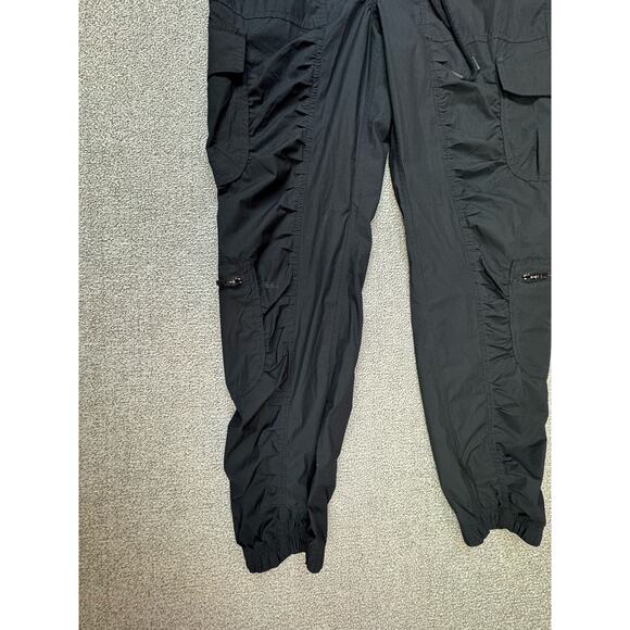 Athleta Canopy Parachute Romper Jumpsuit Black Sleeveless Cargo Jogger Size 0 - Picture 4 of 9